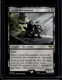 MTG Magic Lord of the Rings #103 Orcish Bowmasters Rare (B) - Image 1