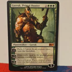 Magic: The Gathering Garruk, Primal Hunter Planeswalker M13 Green Mythic Regula… - Image 1