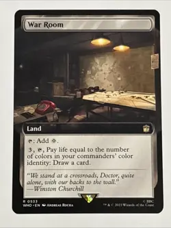 MTG Universes Beyond: Doctor Who War Room Extended Art 0533 NM Rare - Image 1