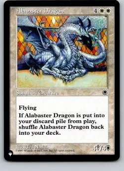 Alabaster Dragon – The List (Portal) – POR-1 – Regular – NM – MTG - Image 1