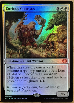 LIMITED EDITION Lorwyn Eclipsed MtG Curious Colossus Unplayed NM FOIL! - Image 1