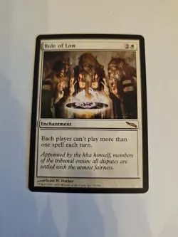 Mtg Mirrodin Rule Of Law (Never Played) - Image 1