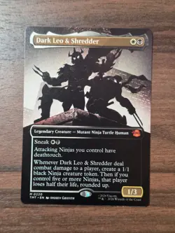 Dark Leo & Shredder X1 BORDERLESS -NM/M-Teenage Mutant Ninja Turtles - Image 1