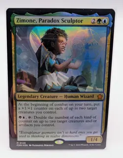 Zimone, Paradox Sculptor - Magic The Gathering, Foil, NM, FDN-126 - Image 1