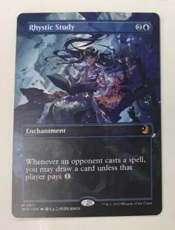 Rhystic Study (Anime Borderless) Wilds of Eldraine: Enchanting Tales Regular - Image 1