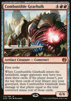 Magic the Gathering MTG Combustible Gearhulk (112) Kaladesh LP - Image 1