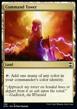 Magic the Gathering MTG Command Tower (108) Kaldheim Commander NM - Image 1