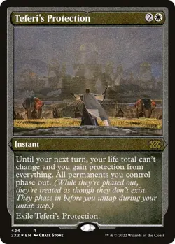 Teferi's Protection (Foil Etched) Double Masters 2022 NM MTG - Image 1