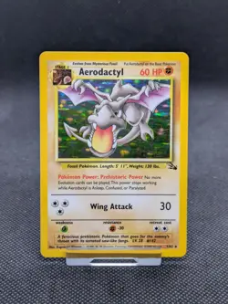 Aerodactyl 1/62 Holo Fossil Set Pokemon Card WOTC LP EXCELLENT - Image 1