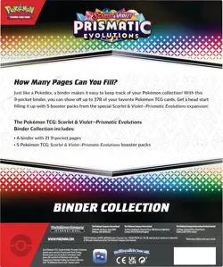 Pokemon TCG Prismatic Evolutions Binder Collection Box Factory Sealed - Image 2