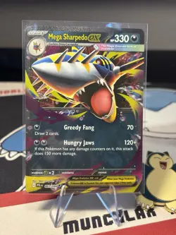 Mega Sharpedo ex 061/094 Phantasmal Flames Holo Double Rare Pokemon NM - Image 1