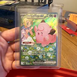 Pokemon Lillie's Clefairy ex 184/159 Sv09: Journey Together Holo SIR - Image 1
