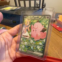 Pokemon Lillie's Clefairy ex 184/159 Sv09: Journey Together Holo SIR - Image 3