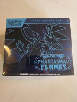 Pokemon Mega Evolution Phantasmal Flames Elite Trainer Box—Charizard, Promo - Image 1