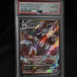 Pokemon Heatran VMAX Full Art Ultra Rare Astral Radiance 026/189 Holo PSA 10 - Image 1
