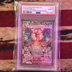 Pokemon Charizard ex Special Illustration Rare Holo 223/197 PSA 8 - Image 1