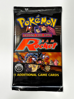 Pokemon TCG Team Rocket Booster Pack GYARADOS/GIOVANNI Art - 1st EDITION - Image 2