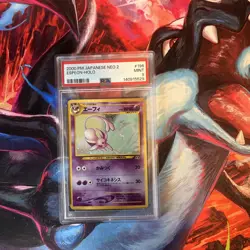 Japanese Pokemon Espeon Holo Neo 2 Discovery 2000 #196 PSA 9 Mint - Image 1