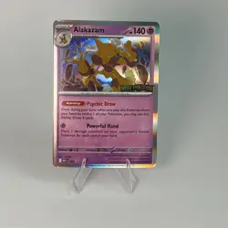 Pokemon TCG Alakazam Holo Rare Promo 3 - Stamped Mega Evolution - NM/M - Image 1