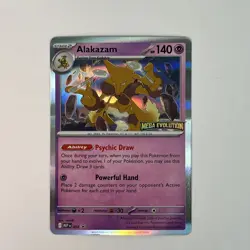 Pokemon TCG Alakazam Holo Rare Promo 3 - Stamped Mega Evolution - NM/M - Image 2