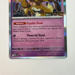 Pokemon TCG Alakazam Holo Rare Promo 3 - Stamped Mega Evolution - NM/M - Image 4