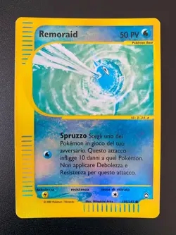 POKEMON REMORAID REVERSE HOLO FOIL 105/147 AQUAPOLIS ITALIAN ITA NM - Image 1
