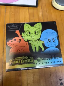 Pokemon Center Exclusive - Paldea Evolved Elite Trainer Box - Sealed ETB NO TEAR - Image 1