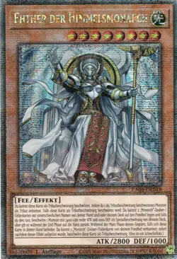 yugioh Ehther der Himmelsmonarch RA04-DE018 Quarter Century Secret Rare - Image 1
