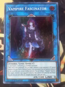 Yugioh: Vampire Fascinator - BACH-EN048 - Super Rare - 1st Edition - NM - Image 1