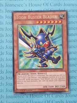 MP16-EN205 Toon Buster Blader Rare Yu-Gi-Oh Card 1st Edition New - Image 1