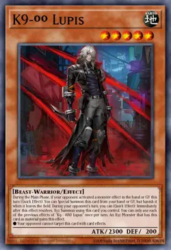 Yugioh JUSH-EN034 - K9-00 Lupis - Ultra Rare - Image 1