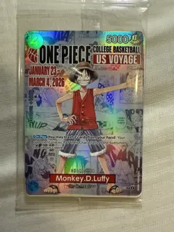 Monkey.D.Luffy (055) (College Basketball US Voyage) P-055 One Piece Promotion - Image 1