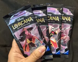 Set Lot 4 Disney Lorcana Rise of the Floodborn Booster Packs Beast Raye Queen - Image 3