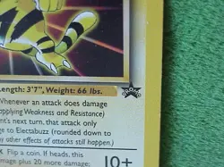 ELECTABUZZ Pokemon Card BLACK STAR PROMO 1st Movie WB Stamp & "Catch Mew" insert - Image 4