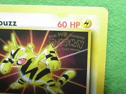 ELECTABUZZ Pokemon Card BLACK STAR PROMO 1st Movie WB Stamp & "Catch Mew" insert - Image 5