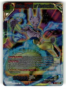 Beerus, Path of Destruction P-173 Foil Promo Promotion Cards NM - Image 1