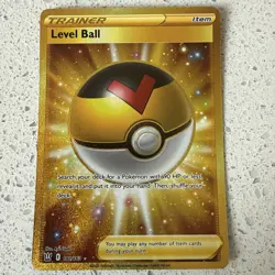 Level Ball 181/163 Battle Styles Gold Hyper Rare Pokemon Card NM #2 - Image 1
