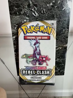 Pokemon TCG Sword and Shield Rebel Clash Factory Sealed Fun Pack (3 Cards) - Image 1