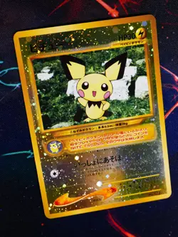 MP JAPANESE Pokemon PICHU Card PREMIUM FILE 2 Set#172 Neo REVERSE HOLO FOIL#9 - Image 1
