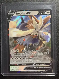 Stoutland V - 117/163 - Ultra Rare - Battle Styles - M/LP Card - Pokemon TCG - Image 1