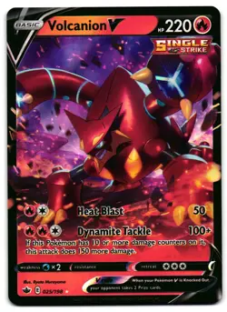 Volcanion V 025/198 - Chilling Reign Pokemon TCG Ultra Rare 2021 Holo - NM Card - Image 1