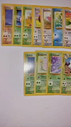 Pokemon TCG Base Set Jungle Cards Bundle Mixed Conditions Incomplete(15 Cards)#3 - Image 2