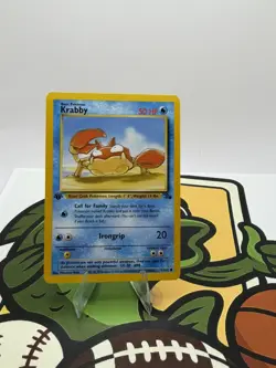 1st Edition Krabby 51/62 Fossil Set Rare Vintage 1999 Pokemon Card - NM - Image 1
