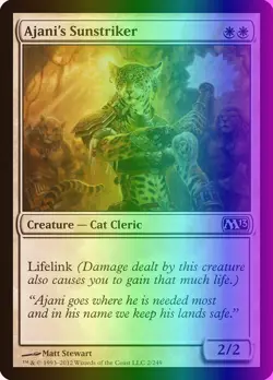 MTG Magic the Gathering Ajani's Sunstriker (2/260) Magic 2013 LP FOIL - Image 1