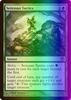 MTG Magic the Gathering Setessan Tactics (140/171) Journey into Nyx HP FOIL - Image 1