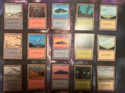 15 German Fbb Basic Lands • NM • Mtg - Image 1