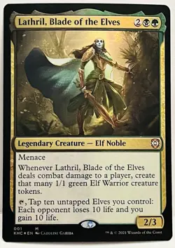 Lathril, Blade of the Elves -#1-MTG-Commander: Kaldheim-FOIL-NM - Image 1