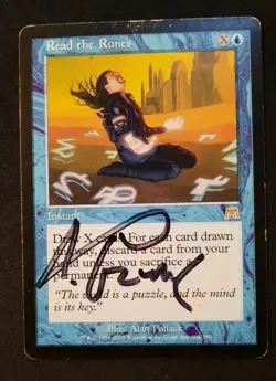 MTG Read the Runes-Artist Signed (Alan Pollak) - Onslaught #104 - Image 1