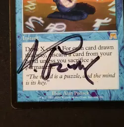 MTG Read the Runes-Artist Signed (Alan Pollak) - Onslaught #104 - Image 2