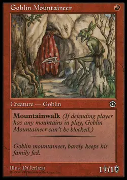 Magic the Gathering MTG Goblin Mountaineer (101) Portal Second Age MP - Image 1